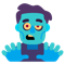 Man Zombie emoji on Microsoft